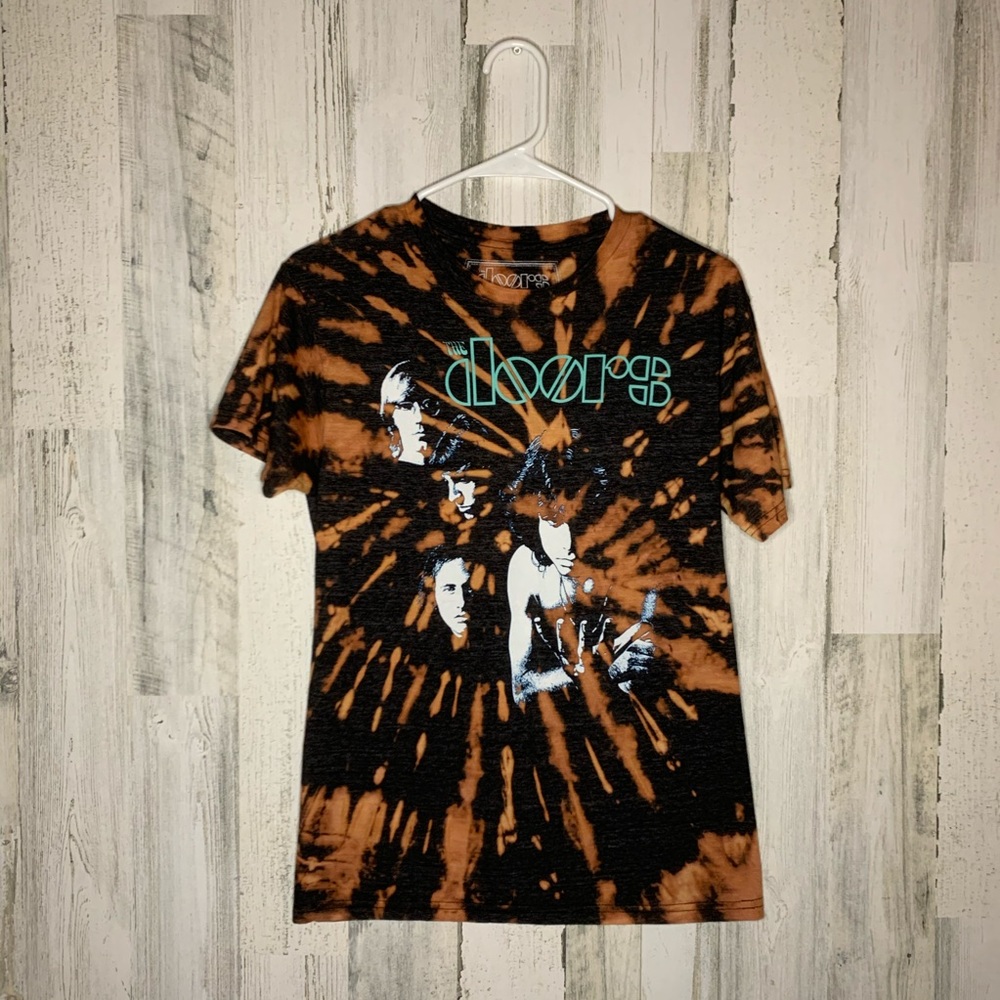 The Doors Hand Bleach Dyed Shirt-Small